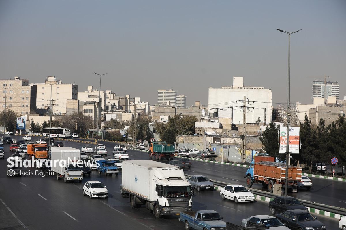 خروج کیفیت هوای مشهد از محدوده پاک و ورود به بازه قابل‌قبول (سه‌شنبه، ۲ دی ۱۴۰۴)