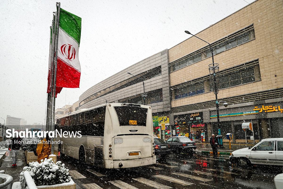 پیش&zwnj;بینی هواشناسی مشهد و خراسان رضوی امروز (پنجشنبه، ۲۵ دی ۱۴۰۴) | بارش برف در اغلب نقاط استان، تا شنبه