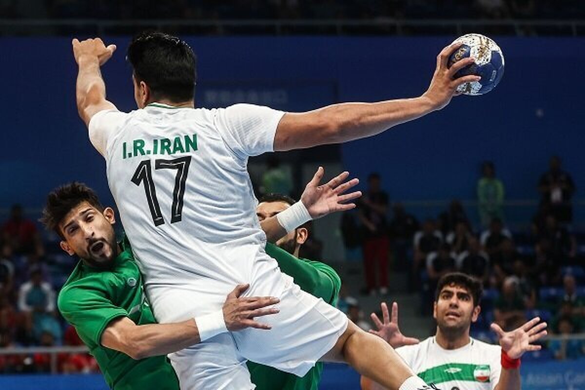 هندبال قهرمانی مردان آسیا | پیروزی تیم هندبال ایران برابر استرالیا