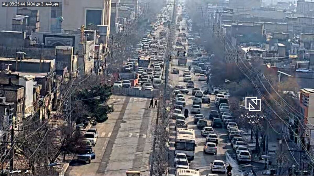 بخشی از مسیر بولوار حر مشهد مسدود شد (چهارشنبه، ۳ دی ۱۴۰۴) + علت