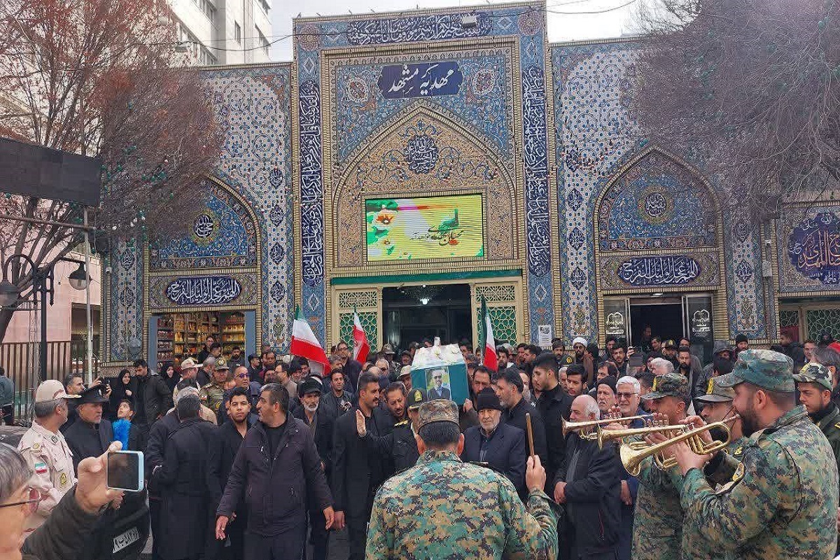 پیکر مطهر جانباز شهید محمد شورئی در مشهد تشییع شد