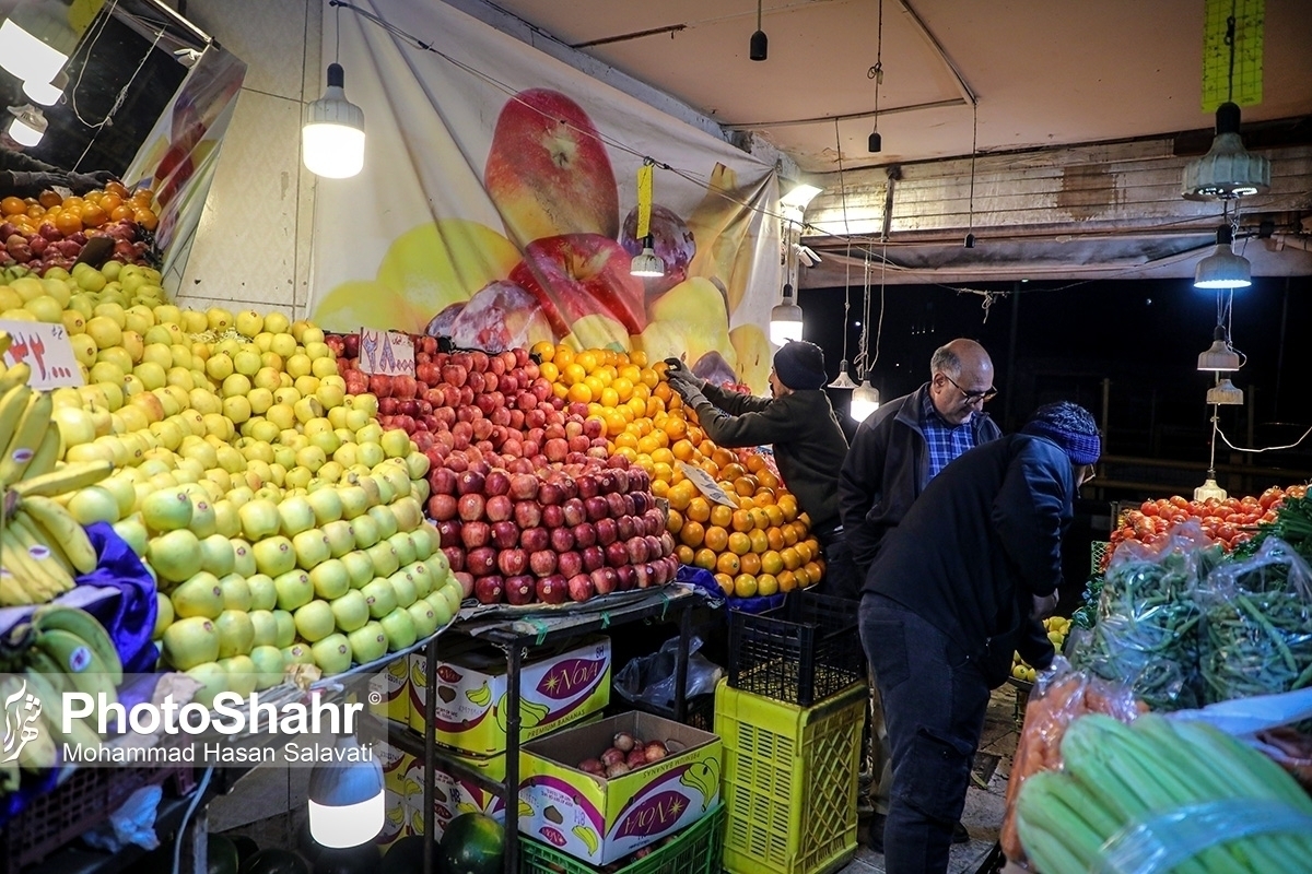 قیمت امروز میوه و تره&zwnj;بار در مشهد (۶ دی ۱۴۰۴) | انار ۳۰ تا ۶۰ هزار تومان