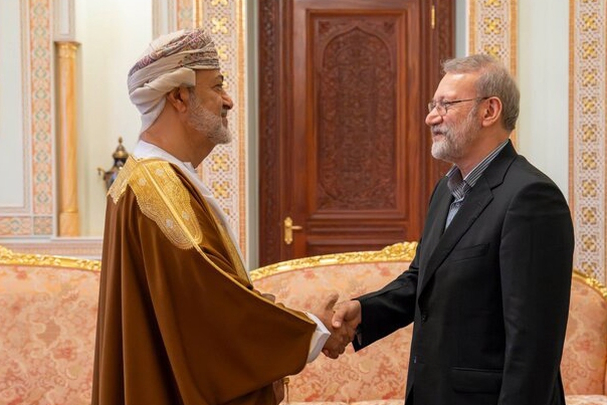 دیدار لاریجانی با سلطان عمان به روایت خبرگزاری رسمی این کشور