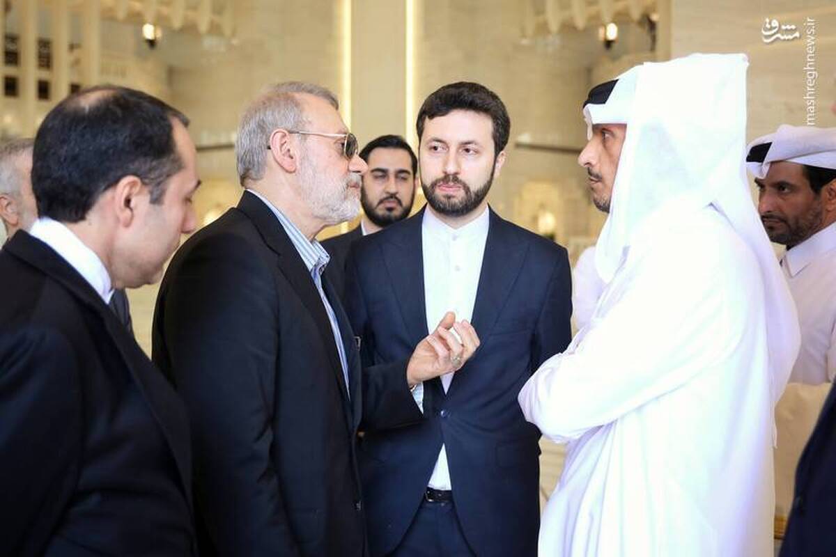 علی لاریجانی با وزیر خارجه قطر دیدار کرد (۲۲ بهمن ۱۴۰۴) + عکس