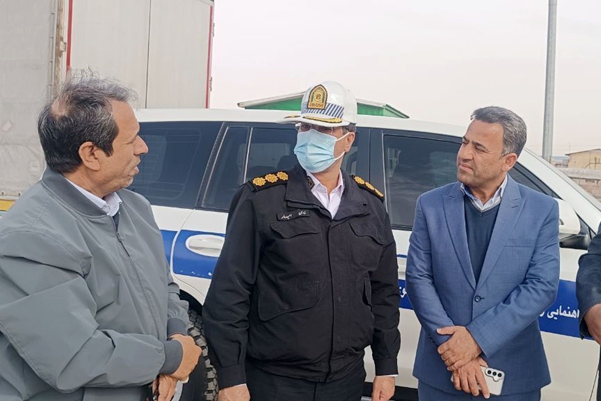 بررسی زیرساخت پلاک&zwnj;گذاری خودروهای خارجی در مرز دوغارون، توسط رئیس پلیس راهور خراسان رضوی
