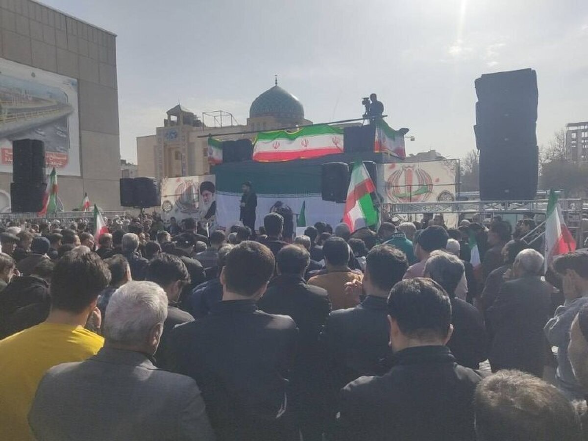 اجتماع بزرگ مردم مشهد در سوگ شهادت رهبر انقلاب اسلامی برگزار شد