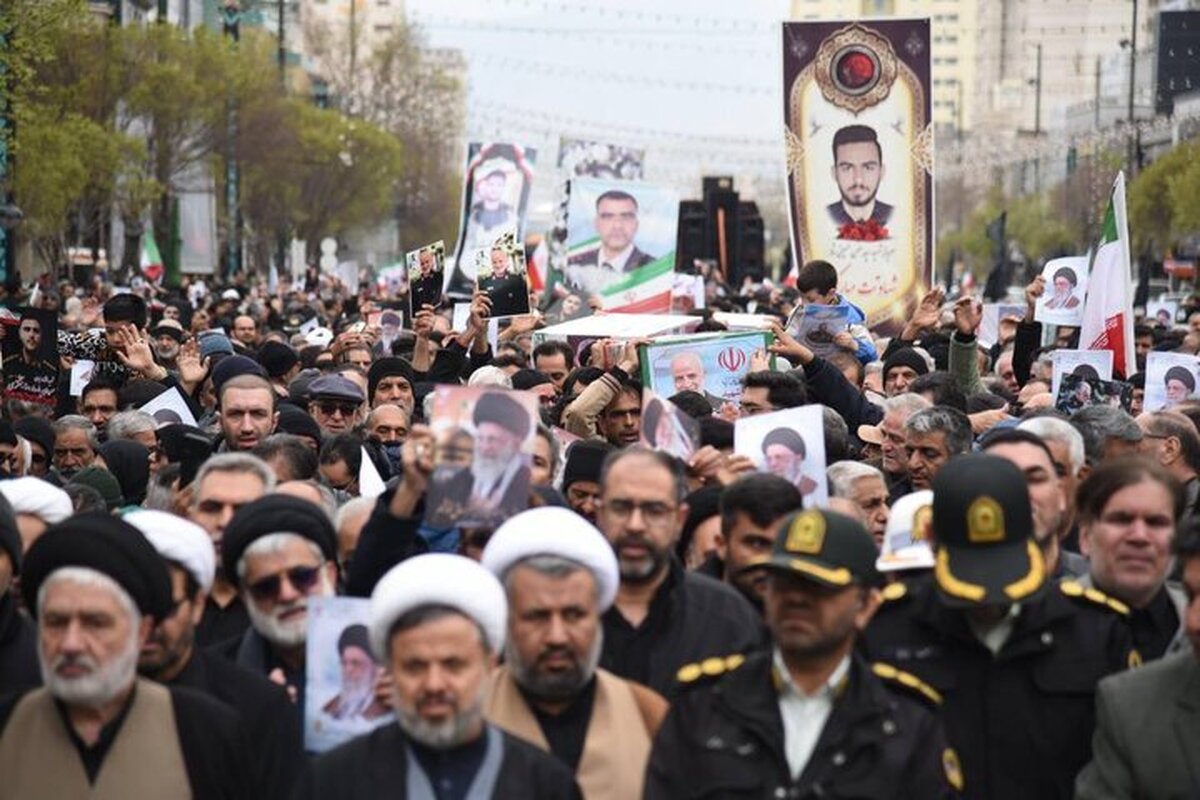 پیکر سرگرد شهید «علی اکبر شهپری» در چناران تشییع شد