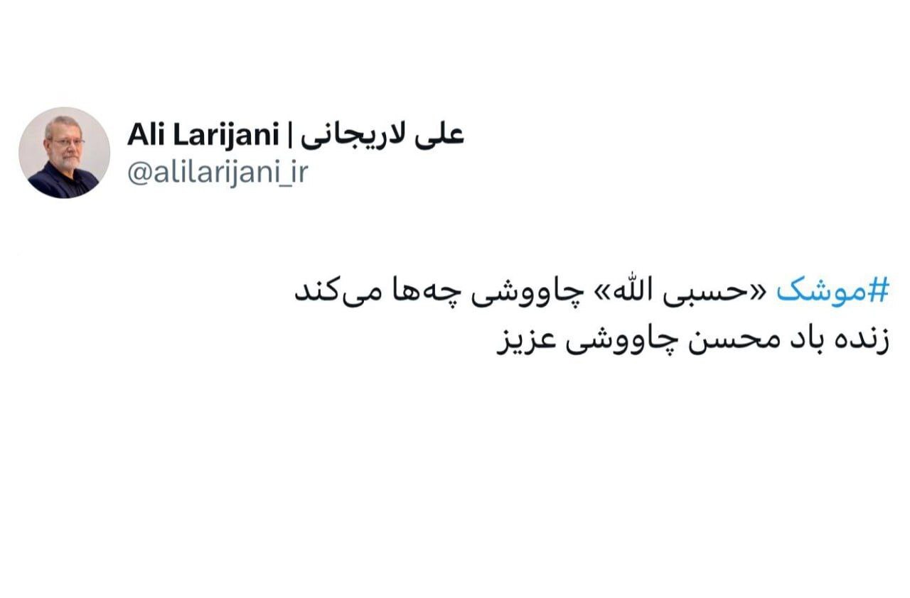 واکنش لاریجانی به آهنگ جدید محسن چاوشی: موشک «حسبی‌الله» چه‌ها می‌کند!