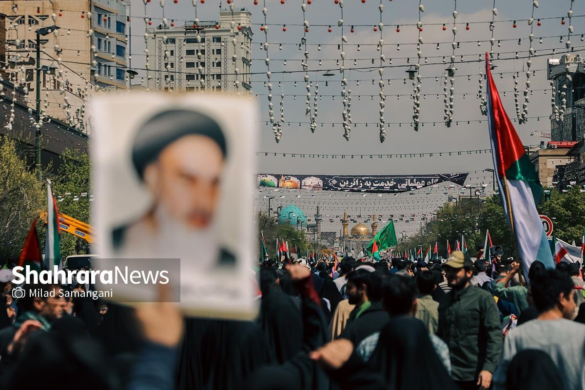 دعوت شهردار مشهد از کارکنان و پرسنل خدوم شهرداری مشهد برای حضور در راهپیمایی روز قدس