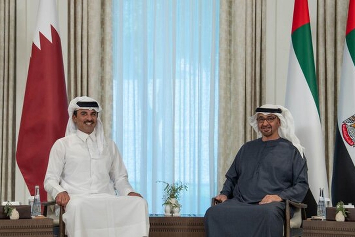 تحولات منطقه محور دیدار امیر قطر با رئیس امارات