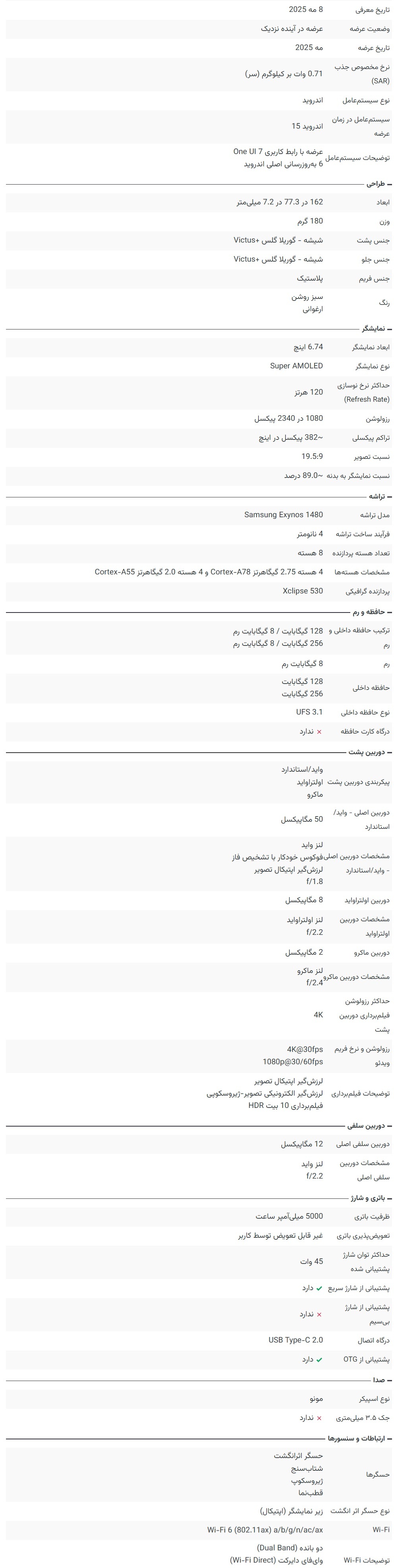 گلکسی F56 سامسونگ رونمایی شد + مشخصات و قیمت گلکسی F56 سامسونگ رونمایی شد + مشخصات و قیمت