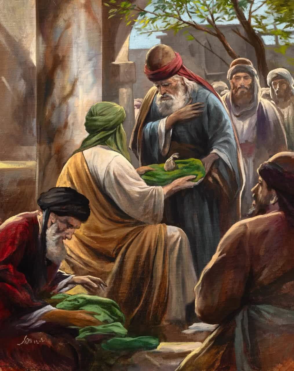 نقاشی «عطاء السلطان» به مناسبت ولادت آقا امام رضا (ع) + عکس