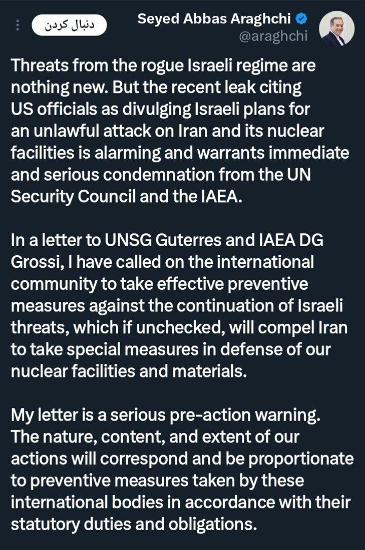 عراقچی: در برابر هرگونه اقدام تروریستی از ایران دفاع خواهیم کرد عراقچی: در برابر هرگونه اقدام تروریستی از ایران دفاع خواهیم کرد