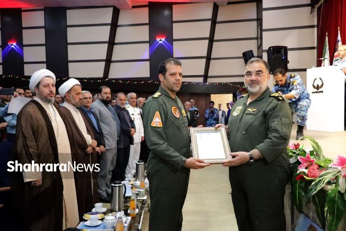 مراسم تکریم و معارفه فرمانده پایگاه هوایی شهید حبیبی مشهد برگزار شد (۱۱ خرداد ۱۴۰۴)