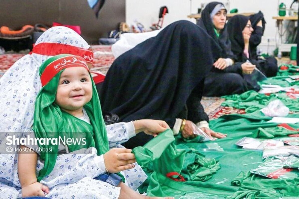 ۲۰ هزار لباس شیرخوارگان حسینی در حرم مطهر رضوی دوخته خواهد شد