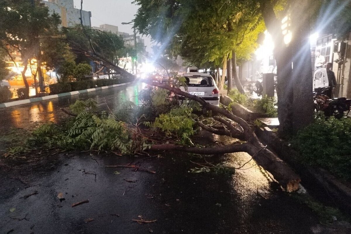 تهران در معرض طوفان تندری (۱۹ خرداد ۱۴۰۴)