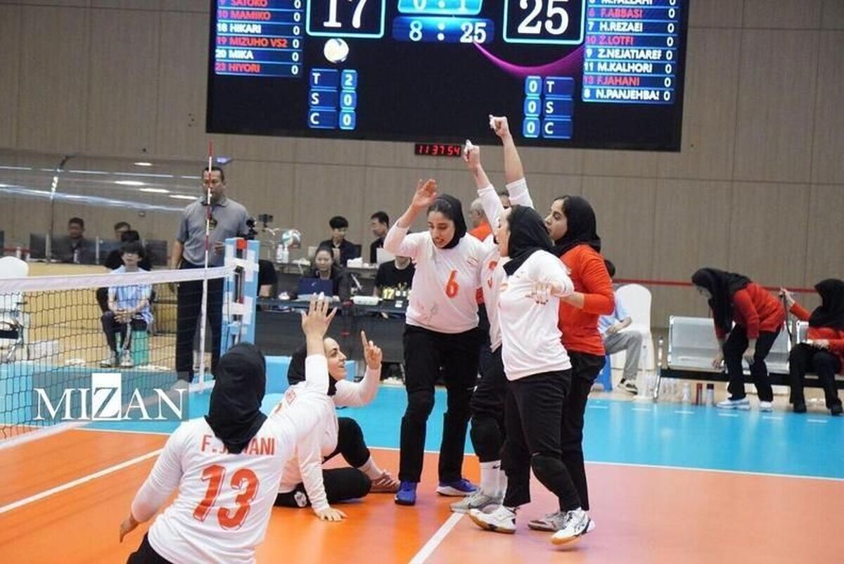 صعود تیم ملی والیبال نشسته زنان ایران به نیمه‌نهایی رقابت‌های آسیایی با شکست مغولستان