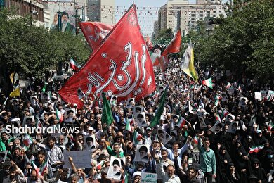 گزارش تصویری | راهپیمایی ضدصهیونیستی در مشهد (۲۳ خرداد ۱۴۰۴)