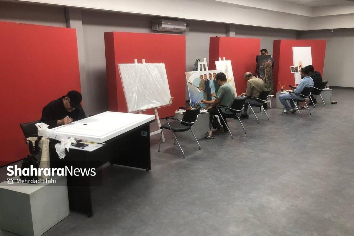 رویداد هنری «وطن من» با حضور هنرمندان برجسته مشهد در مکتب هنر رضوان آغاز شد.
