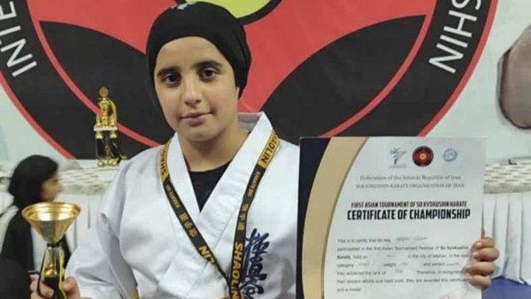 دختر کاراتهکای لرستانی در حمله رژیم صهیونیستی به شهادت رسید دختر کاراتهکای لرستانی در حمله رژیم صهیونیستی به شهادت رسید