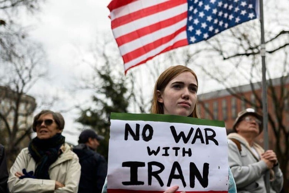 آمریکا امروز صحنه اعتراضات به جنگ‌طلبیِ واشنگتن علیه تهران بود.
