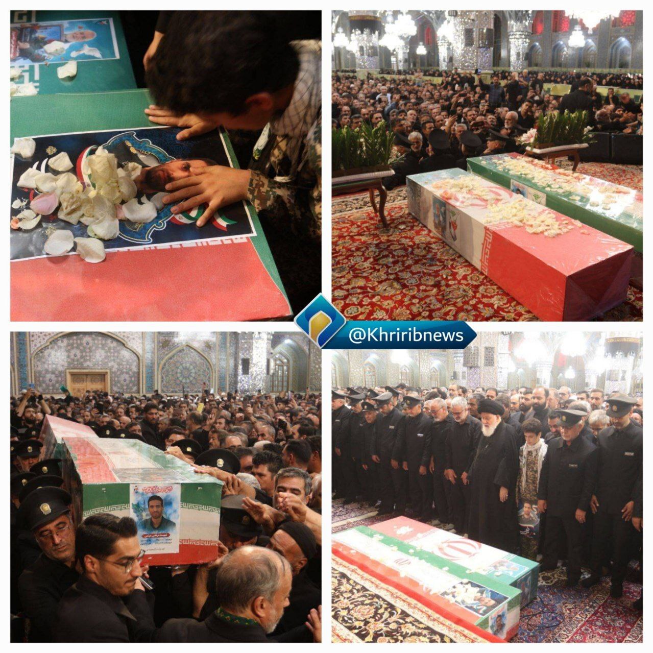 تصاویری از مراسم تشییع با پیکر مطهر شهیدان «محمدعلی حسن زاده سبزوار» و «مرتضی میثمی» در حرم مطهر رضوی تصاویری از مراسم تشییع با پیکر مطهر شهیدان «محمدعلی حسن زاده سبزوار» و «مرتضی میثمی» در حرم مطهر رضوی