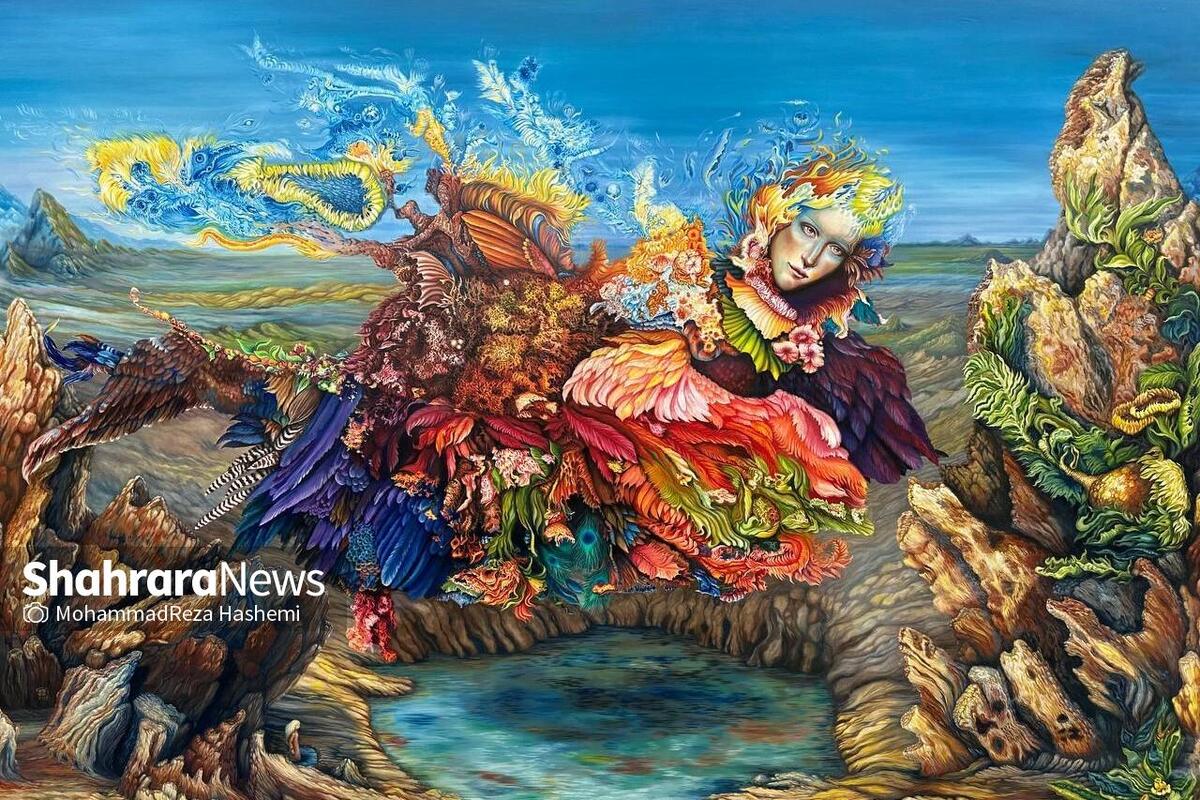نمایشگاه «مرغان عجب»، شامل آثار شیرین بابازاده، این روزها در گالری هنگام برگزار شده است.