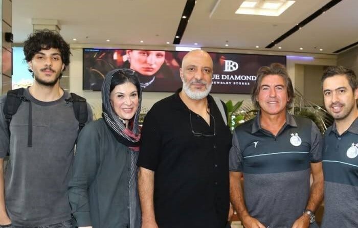 دیدار ریما رامین‌فر و امیر جعفری با سرمربی استقلال + عکس