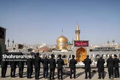 گزارش تصویری | آیین سنتی «صلا» در حرم مطهر رضوی هم‌زمان با نخستین روز از ماه محرم
