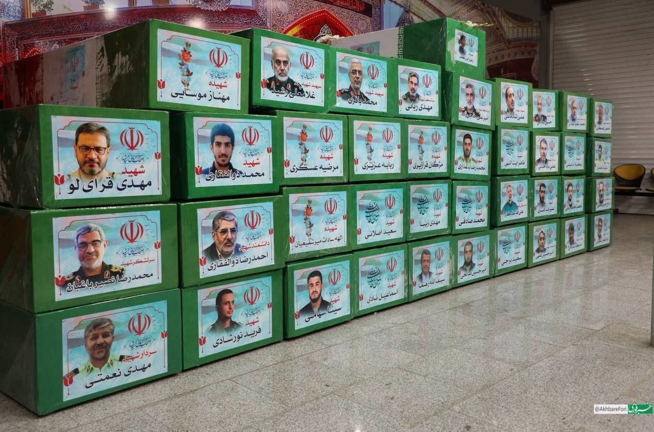 اولین تصاویر از تابوت‌های شهدای جنگ تحمیلی رژیم صهیونیستی