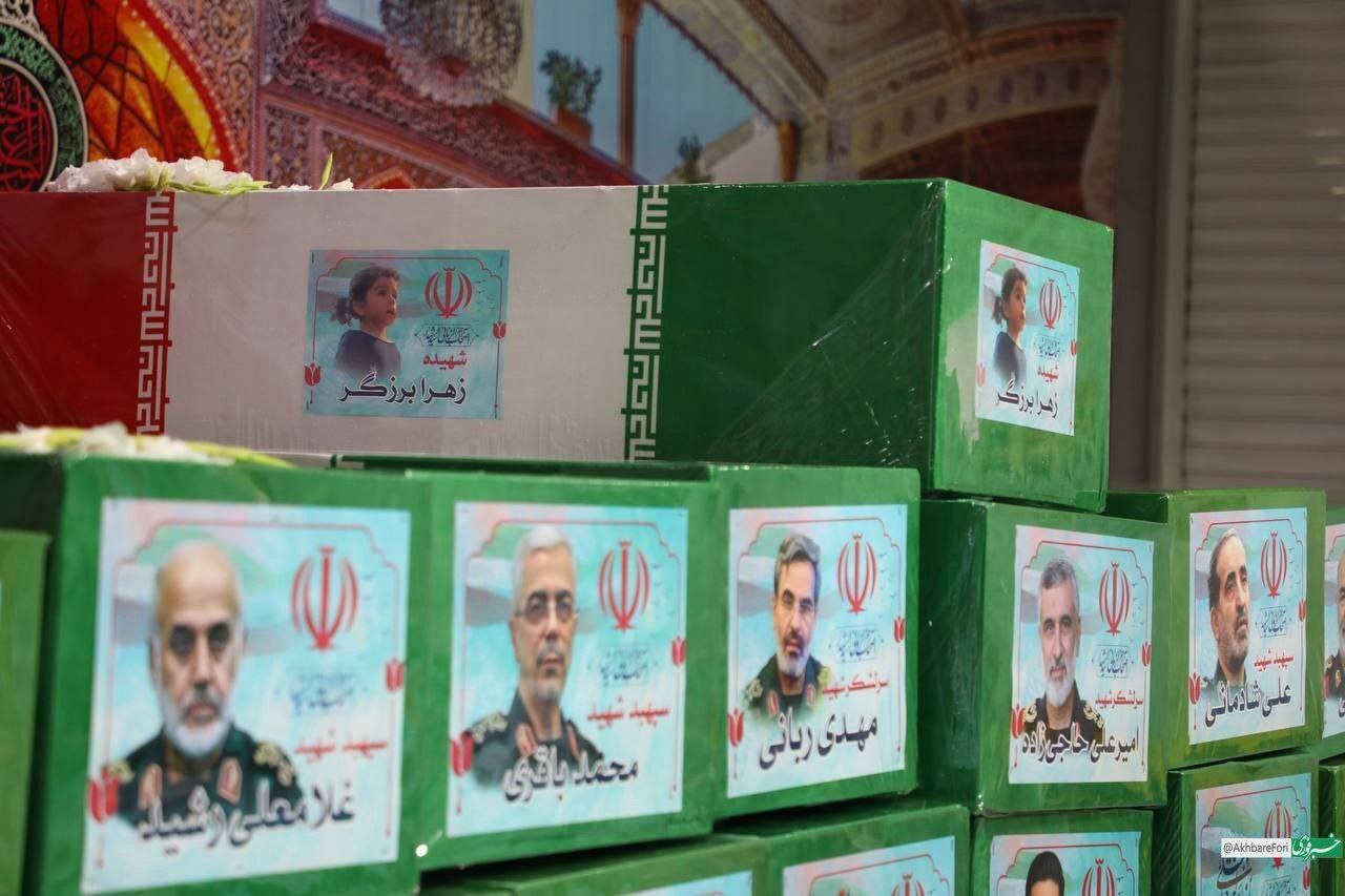 اولین تصاویر از تابوت‌های شهدای جنگ تحمیلی رژیم صهیونیستی