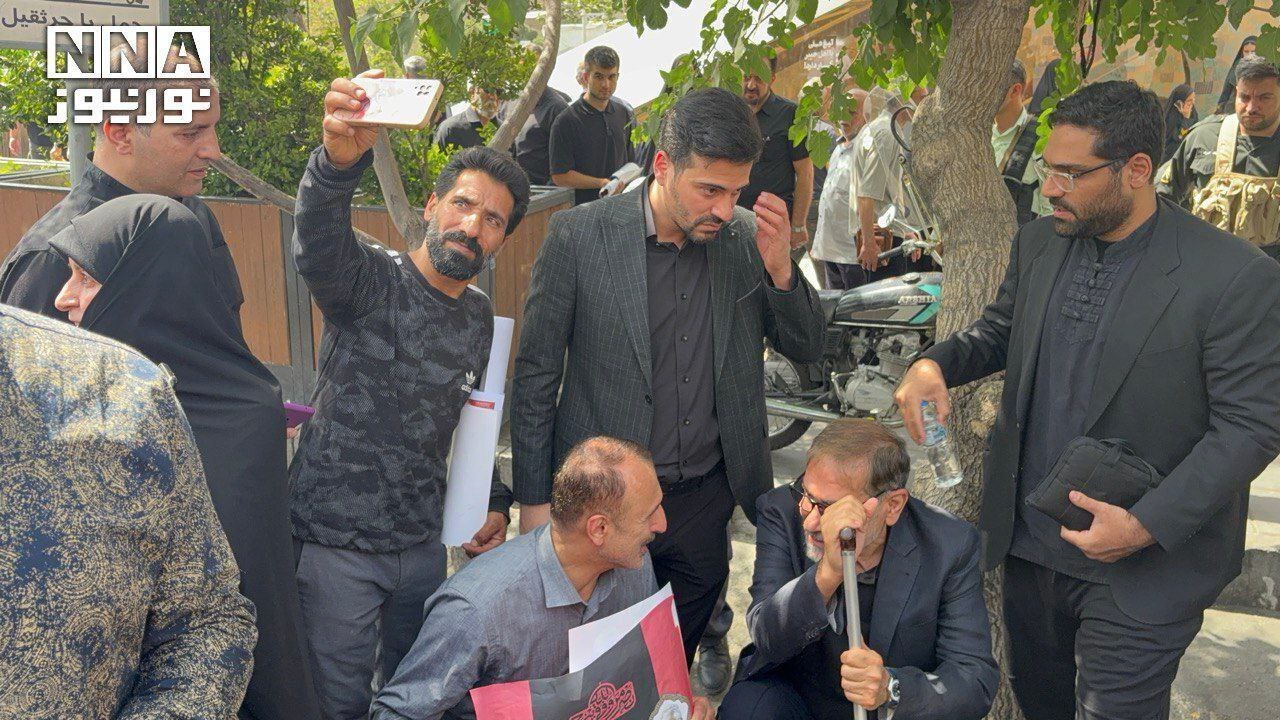 حضور علی شمخانی در مراسم وداع با شهدای اقتدار (۷ تیر ۱۴۰۴) + عکس