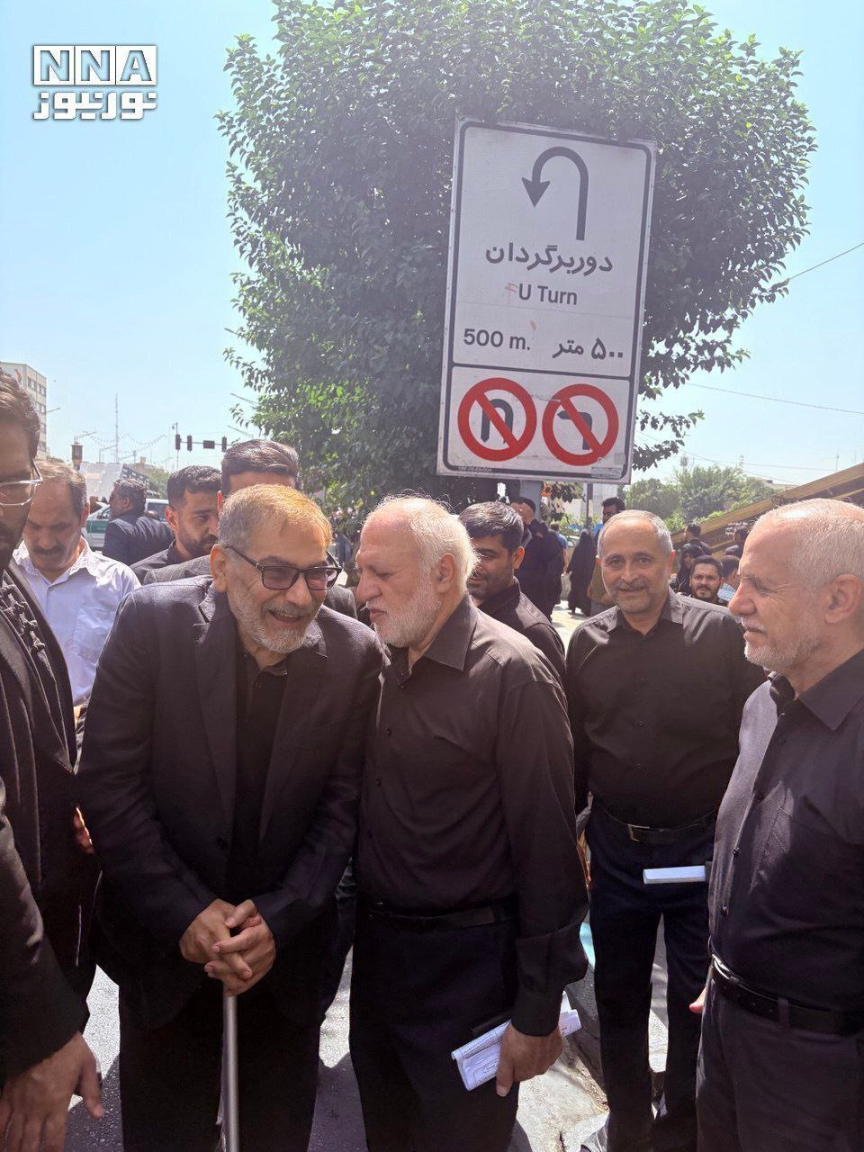 حضور علی شمخانی در مراسم وداع با شهدای اقتدار (۷ تیر ۱۴۰۴) + عکس