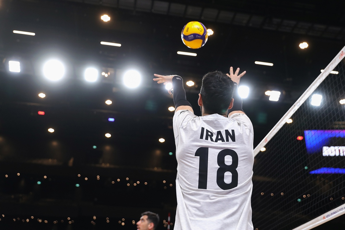 بازی تیم های ایران و آلمان در لیگ ملت های والیبال برگزار شد.