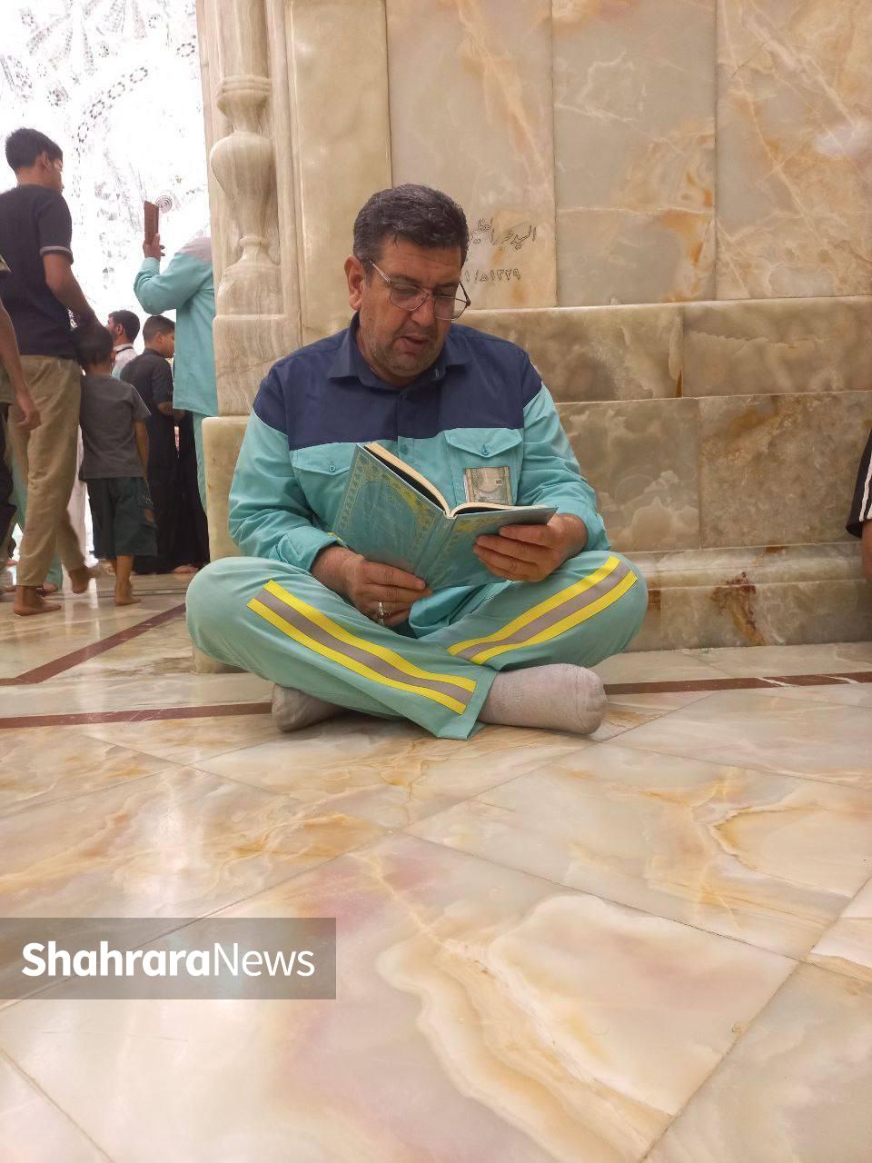 فیروزهپوشان رضوی در پناه گنبدهای زرد کاظمین+ عکس فیروزهپوشان رضوی در پناه گنبدهای زرد کاظمین+ عکس