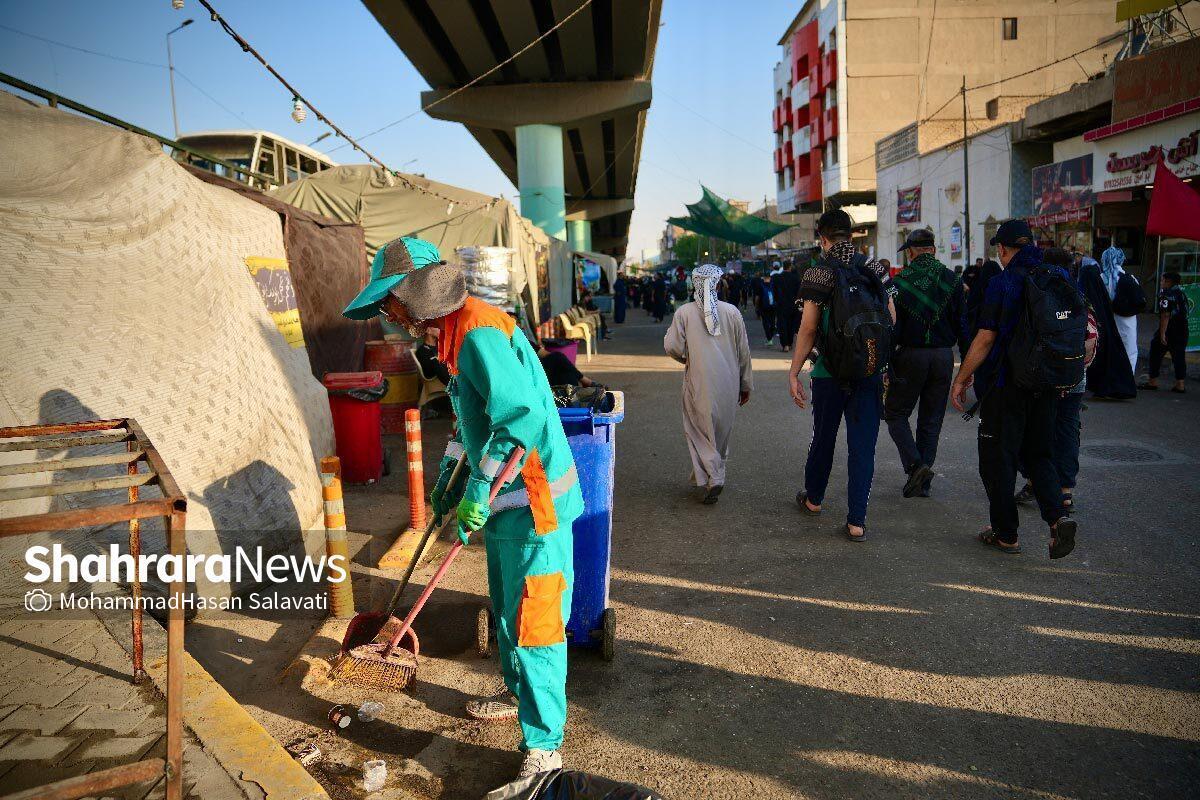 معاون محیط زیست و خدمات شهری شهرداری مشهد مقدس از خدمت رسانی به زائران در نجف اشرف در ۵ پست کاری و در سه شیفت خبر داد.