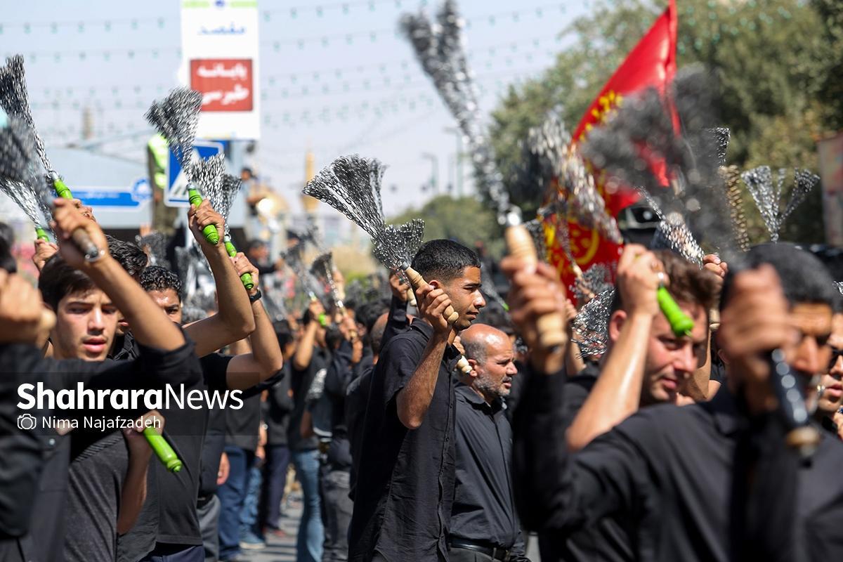 فضاسازی مسیر جاماندگان اربعین از میدان ۱۵ خرداد تا حرم مطهر رضوی
