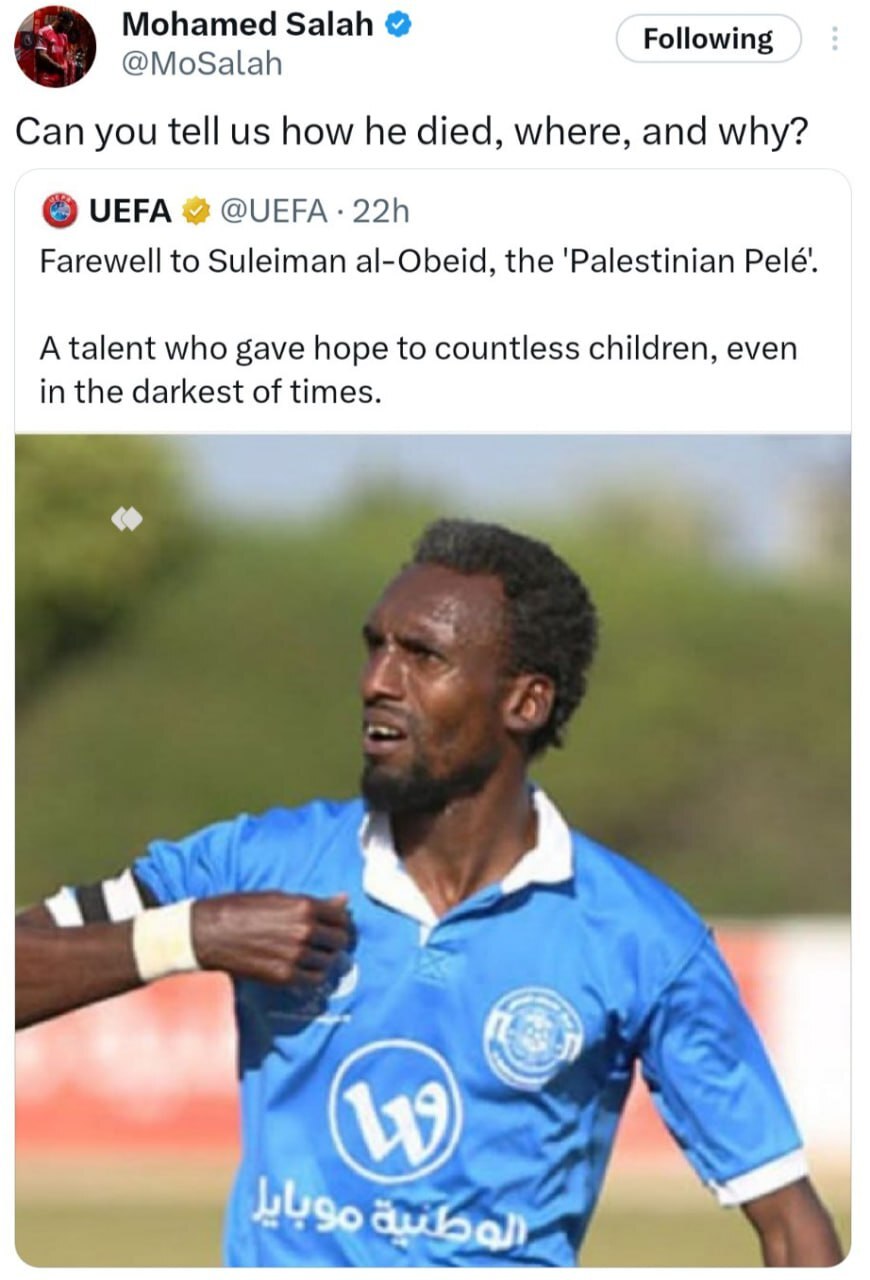 اعتراض صلاح به سکوت زشت فیفا+ عکس اعتراض صلاح به سکوت زشت فیفا+ عکس