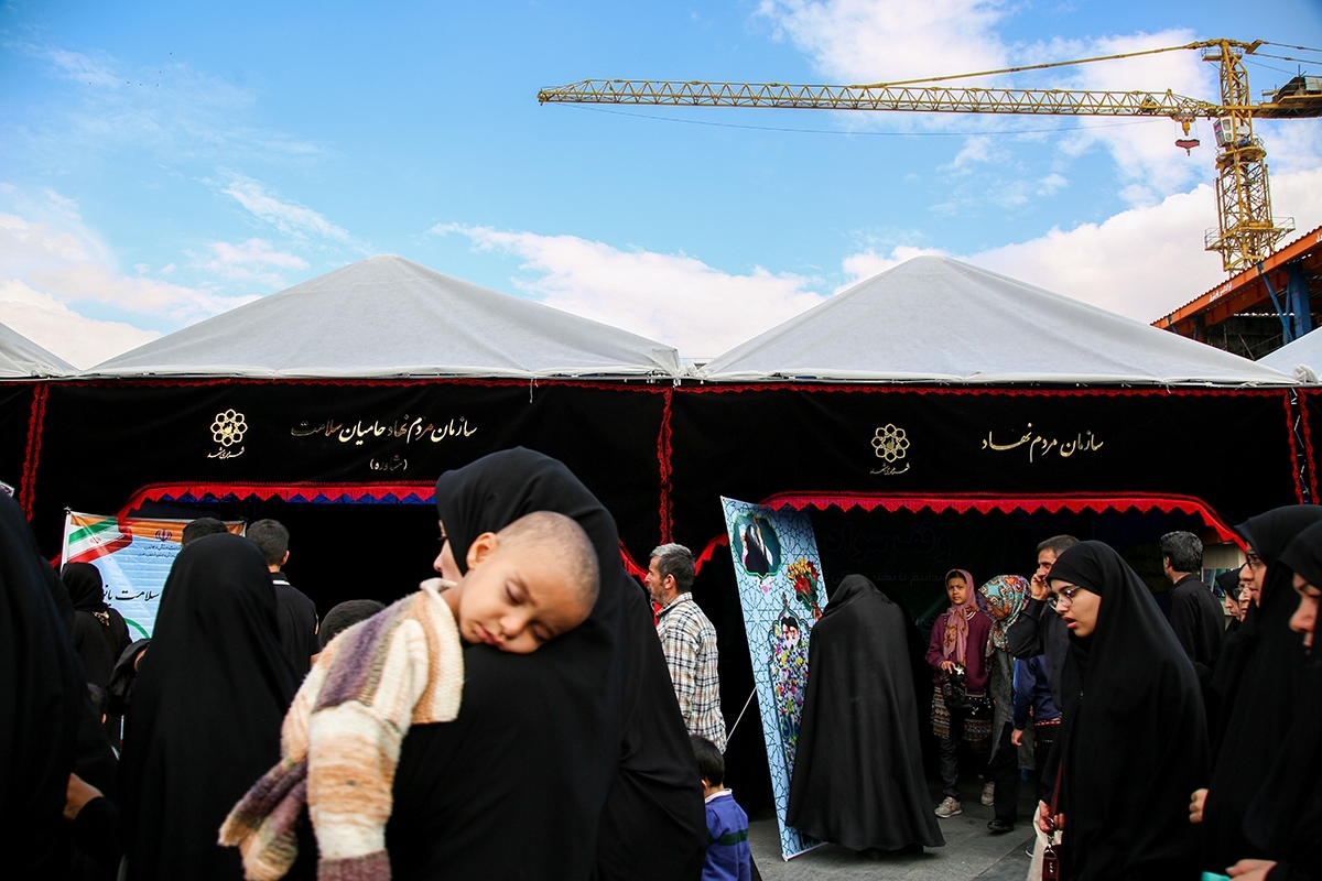 بهره‌برداری موقت از ایستگاه استقبال از زائر منطقه ۷ شهرداری مشهد برای پذیرایی از زائران در دهه پایانی صفر ۱۴۰۴