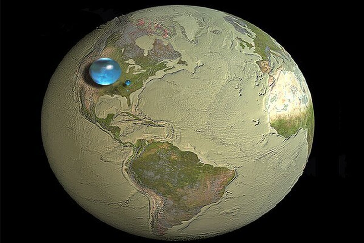 ناسا در تصویر روز خود، با انتشار عکسی به مسئله آب‌های موجود روی سطح کره زمین پرداخت.