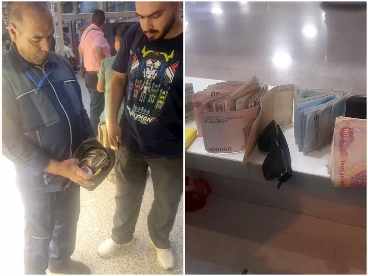 کارگر پاکدست فرودگاه مشهد کیف پول یک میلیاردی را به صاحبش بازگرداند کارگر پاکدست فرودگاه مشهد کیف پول یک میلیاردی را به صاحبش بازگرداند