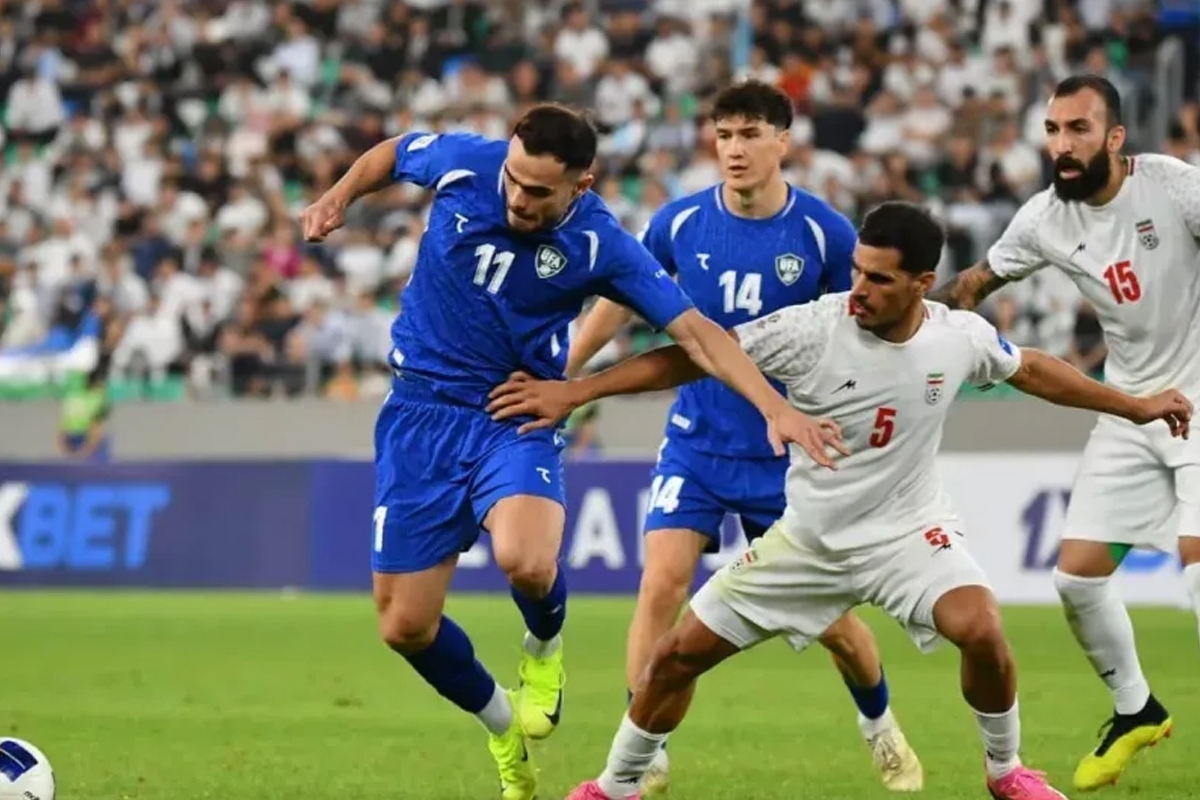 بازی تیم‌های ایران و ازبکستان در فینال کافا برگزار شد.