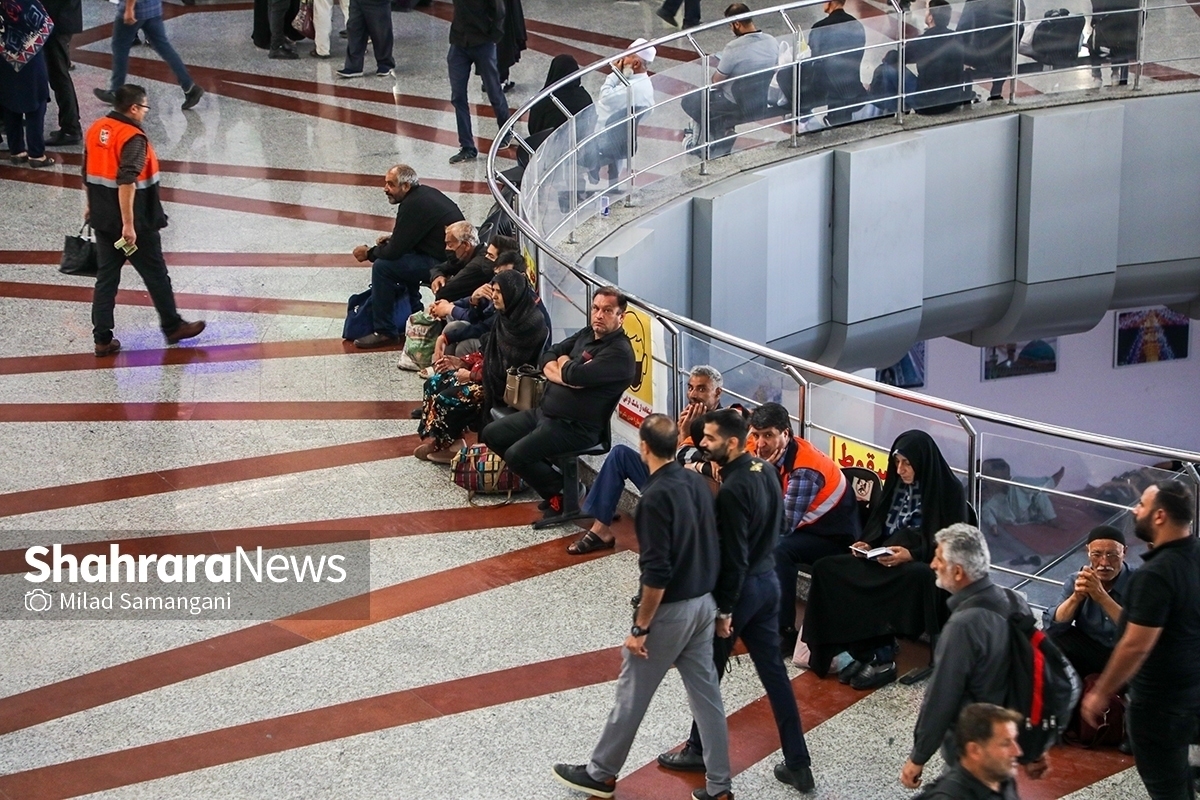 افزایش ۱۱ درصدی ورود و خروج زائران از پایانه‌های مسافربری مشهد
