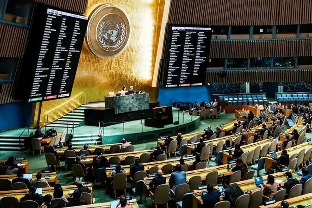 قطعنامه تشکیل کشور فلسطین توسط مجمع عمومی سازمان ملل تصویب شد