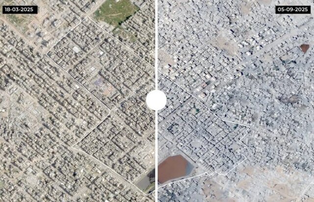 تخریب گسترده غزه به روایت تصاویر ماهوارهای + عکس تخریب گسترده غزه به روایت تصاویر ماهوارهای + عکس