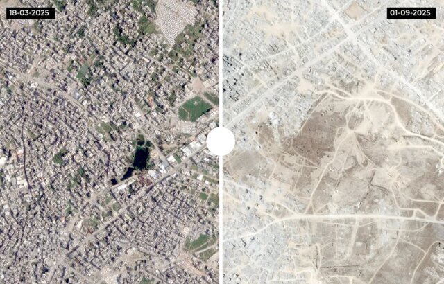 تخریب گسترده غزه به روایت تصاویر ماهوارهای + عکس تخریب گسترده غزه به روایت تصاویر ماهوارهای + عکس