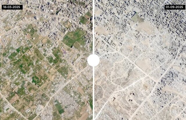 تخریب گسترده غزه به روایت تصاویر ماهوارهای + عکس تخریب گسترده غزه به روایت تصاویر ماهوارهای + عکس