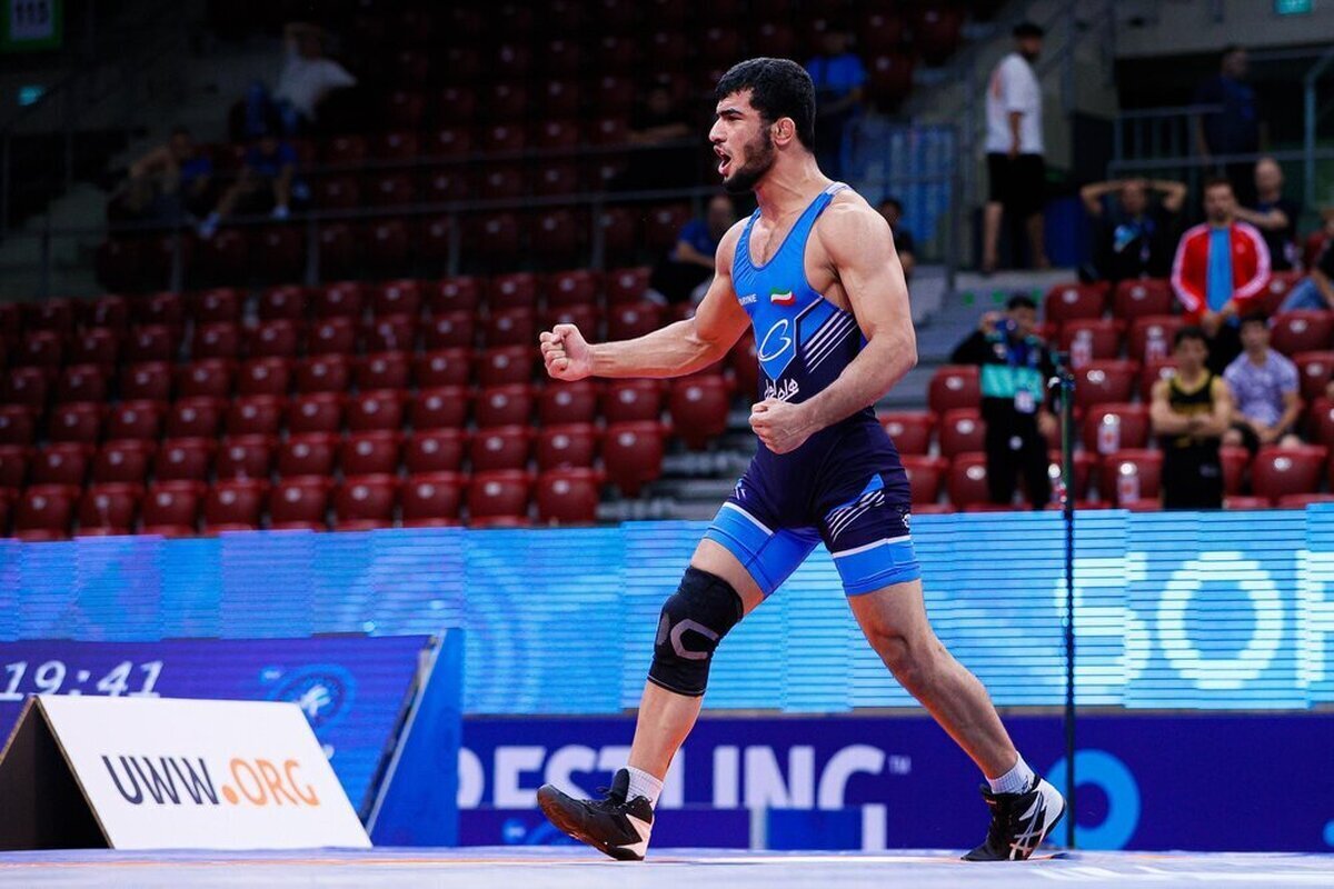 علیرضا مهمدی در وزن ۸۷ کیلوگرم، به مصاف حریف آلمانی رفت و به برتری رسید.