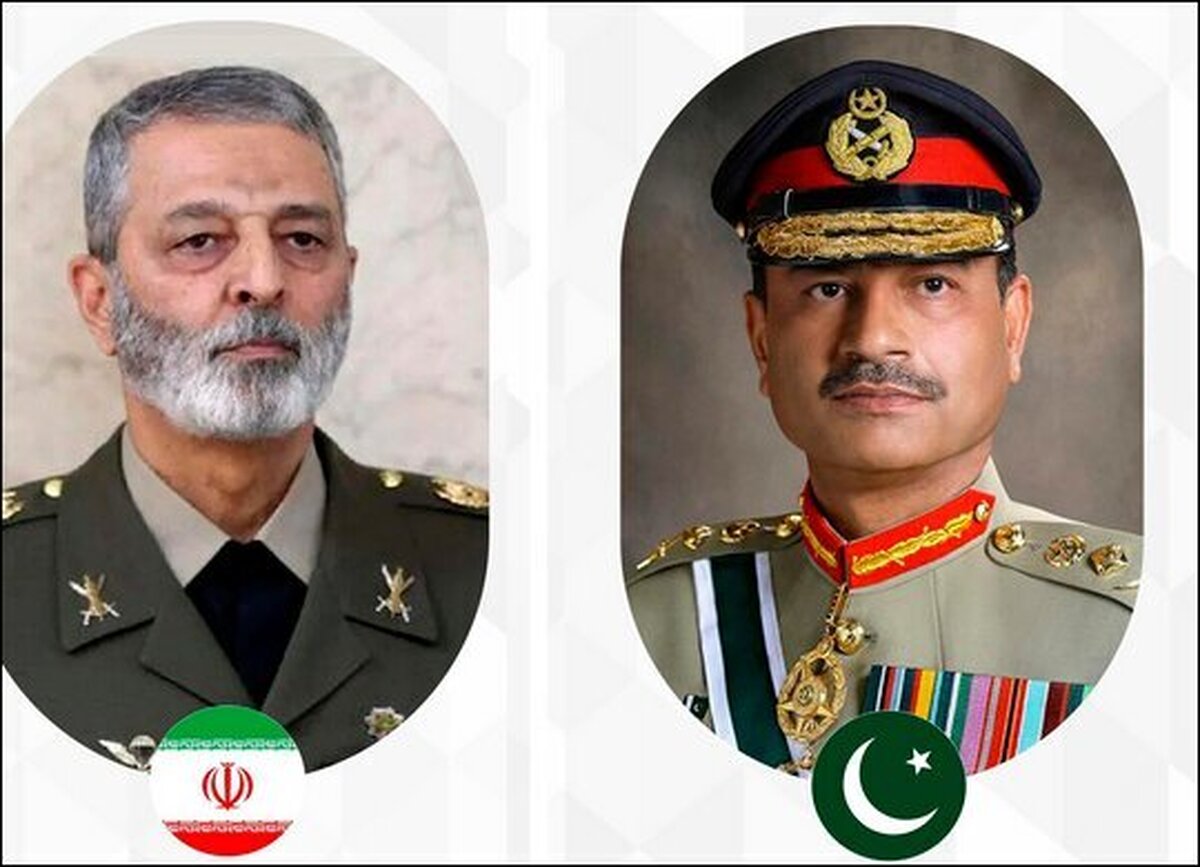 گفت و گوی تلفنی سرلشکر موسوی و فرمانده ارتش پاکستان با محوریت ریشه کن کردن تروریسم