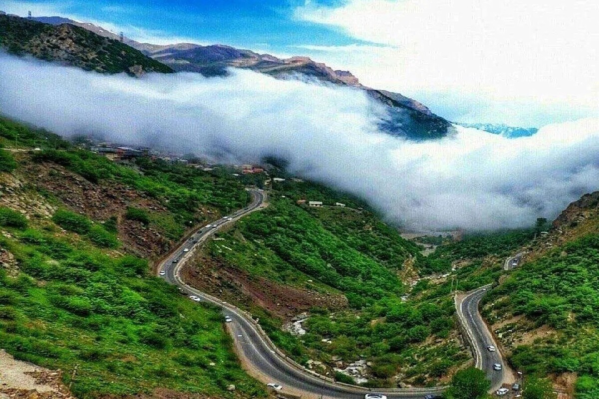 ویدئویی زیبا و متفاوت از جاده چالوس را مشاهده می‌کنید.